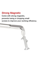 Z-Type Screwdriver L-Shaped 90-Degree Right-Angle Elbow Bend Torx Slotted With Magnetic Short Screwdriver