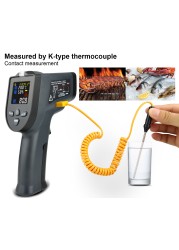 Double laser non-contact thermometer gun industrial high thermometer termometro digital infrared thermometer