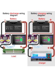 DC 8-240V 100A 200A 300A 400A 500A 600A 1000A Battery Tester Voltage Current RVS Meter Battery Coulomb Capacity Indicator