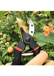 Garden Pruning Shears With Comfortable Grip Lightweight Hand Pruner Titanium Steel Bypass Secateurs Garden Shears Tree Trimmer