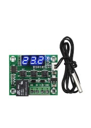 LED Digital Module Thermostat Temperature Control Switch, DIY DC 12V Temperature Control Thermometer with Led Display W1209