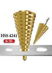 4-32 HSS Step Drill Bit Metal Electric Drill Bits Iron Plate Hole Drill Opener Multifunction Cordless Drill Bit