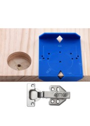 35/40mm Hinge Drill Jig Set Concealed Guide Hinge Hole Drill Locator Woodworking Hole Opener Cabin Accessories Tool