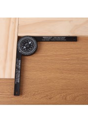 Woodworking Scale Mitre Saw Protractor Angle Level with Marking Pencil Carpenter Angle Finder Measuring Ruler Meter Gauge Tools