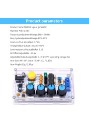 MAX038 Signal Generator 1Hz~20MHz Function Generator High Speed ​​Generator Op Amp Sine/Triangle/Rectangle/Sawtooth