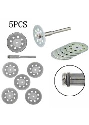 Abrasive disc 5pcs diamond grinding wheel cutting saw rotary tools accessories with mandrel sanding disc grinding wheel