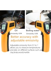 GM320 Non-Contact Laser -50~400℃ Infrared Thermometer Infrared Heat Infrared Laser Temperature Meter Industrial Thermometer Point Gun 42%