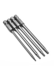 4pcs hex head wrench drill bits set screwdriver bit tips magnetic hex key screwdriver socket bit set