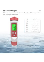 بلوتوث متوافق متر 4 in1 PH/TDS/EC/درجة الحرارة جودة المياه القلم APP التحكم الذكي كاشف جودة المياه لحوض السمك