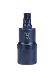 1pc T30/T40/T45/T50/T55/T60/T70 Socket Bit Torx Screwdriver Bit Tool 1/2 Inch Socket Bit Adapter Hand Tool for Ratchet Wrenches