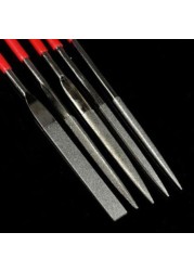 5pcs Metal Mini Needle File Set Hand Tools Ceramic Crafts DIY Wood Throne Needle File Jewelry Polishing Carving Hand Tool Set