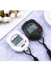 Professional digital stopwatch timer multifunctional portable training timer portable outdoor sports running stopwatch chronograph