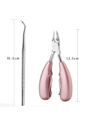 3pcs Toe Nail Clippers Nail Correction Thick Ingrown Toenails Nippers Cutters Dead Skin Dirt Remover Pedicure Care Tool