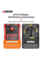 8340 Min Digital Multimeter DIY Transistor Capacitor Fire Detector Meter Portable LCD Voltmeter Ohm Meter