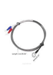 F92C 6mm Hole Washer K Type Thermocouple Temperature Sensor Probe 1m Cable For Industrial Temperature Controller