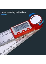 digital protractor angle ruler 300mm 12 inch angle finder meter inclinometer goniometer electronic protractor