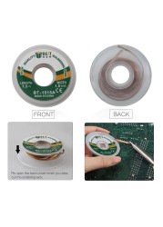 1.5/2.0/2.5/3.0/3.5mm Welding Remover Fuse BGA desolding Braid Soldering Remover Fuse Wire for Mobile Phone Repair Welding Tools
