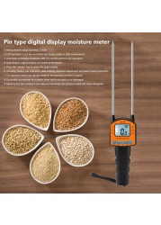 High sensitivity double sensor probe moisture peanut LCD display tester professional digital grain hygrometer