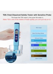 Digital TDS Water Quality Tester Accurate Water Quality Monitor Analyzer for Drinking Water Aquarium Swimming Pool Aquaculture