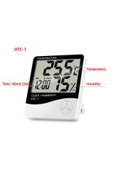 ABS Thermometer Indoor Digital LCD Hygrometer Temperature Hygrometer Alarm Cloc Smart Life Remote Control Hygrometer