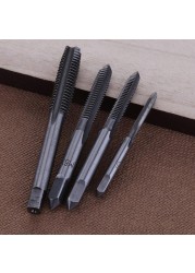 6pcs T-type Wrench Drill Kit Tools Tapping Hand Machine Screw Thread Tap Twist Bit M3/M4/M5/M6/M8 Tap Set DIY Tool