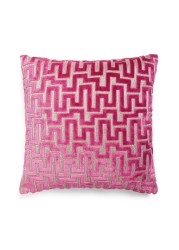 Fretwork Velvet Cushion Small Square