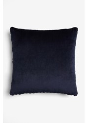 Fretwork Velvet Cushion Small Square