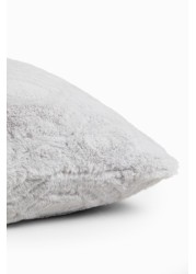 Freya Textured Geo Faux Fur Cushion