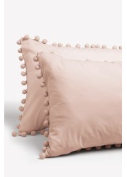 Pom Pom Duvet Cover And Pillowcase Set