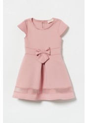 Lipsy Mini Cap Sleeve Scuba Bow Dress