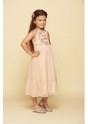 Amelia Rose Pink Sequin Bodice Dress