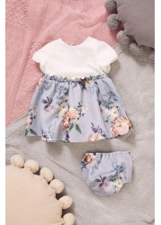 Lipsy Baby Puff Sleeve Dress With Matching Knicker