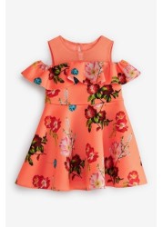 Baker by Ted Baker Orange Floral Dress