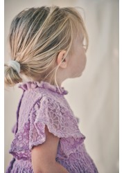 Short Sleeve Party Lace Dress (3mths-7yrs)