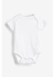 Baby 5 Pack Essential Short Sleeve Bodysuits (0mths-3yrs)