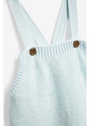 The Little Tailor Blue Knitted Baby Romper