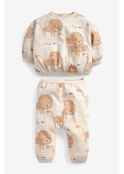 Lion Baby Oversized T-Shirt And Joggers Set (0mths-2yrs)