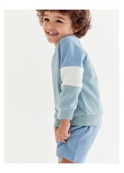 Colourblock Jersey Sweatshirt & Short Set (3mths-7yrs)