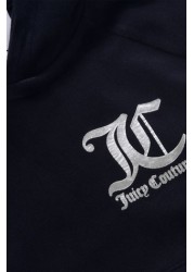 Juicy Couture Blue Juicy Velour Raglan Hoodie