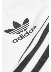 تي شيرت أبيض بأكمام طويلة من adidas Originals