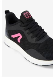 Lace-Up Mesh Trainers