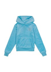 Juicy Couture Blue Diamante Velour OTH Hoodie