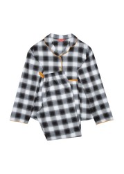 Cyberjammies Charcoal Checks Long Sleeve Pyjamas