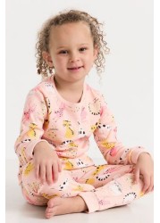 Lindex Kids Printed Top & Bottoms Co-Ord Set