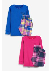 2 Pack Check Pyjamas (3-16yrs)