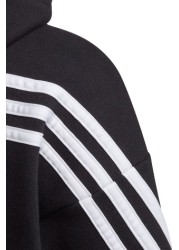 adidas 3 Stripe Zip Through Hoodie