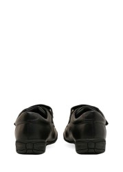 Start-Rite Flair Black Leather Riptape Shoes