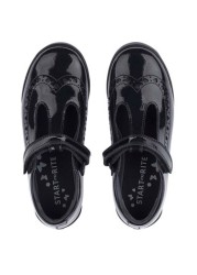 Start-Rite Leapfrog T Bar Black Patent Leather School Shoes