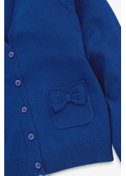 Bow Pocket School Cardigan (3-16yrs)