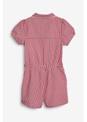 Gingham School Playsuit (3-14yrs)